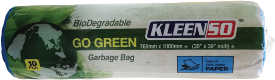 Biodegradable K L E E N S O Garbage Bag Packaging