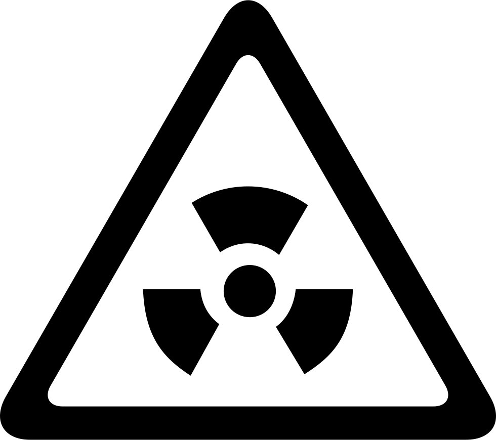 Biohazard Symbol Blackon Transparent