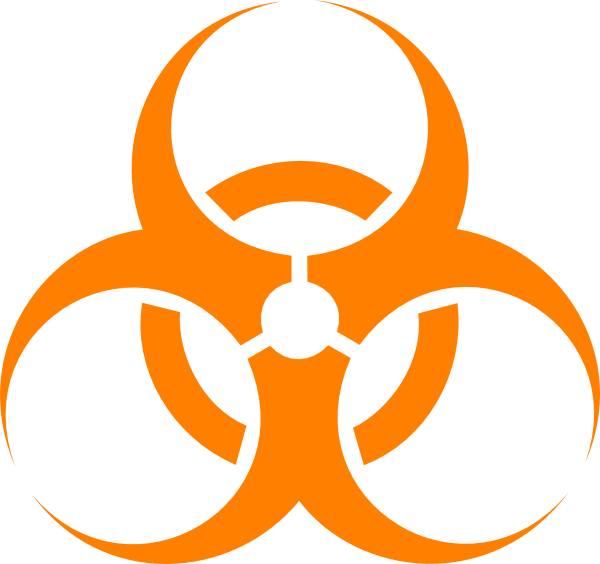 Biohazard Symbol Orange