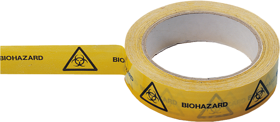 Biohazard Warning Adhesive Tape