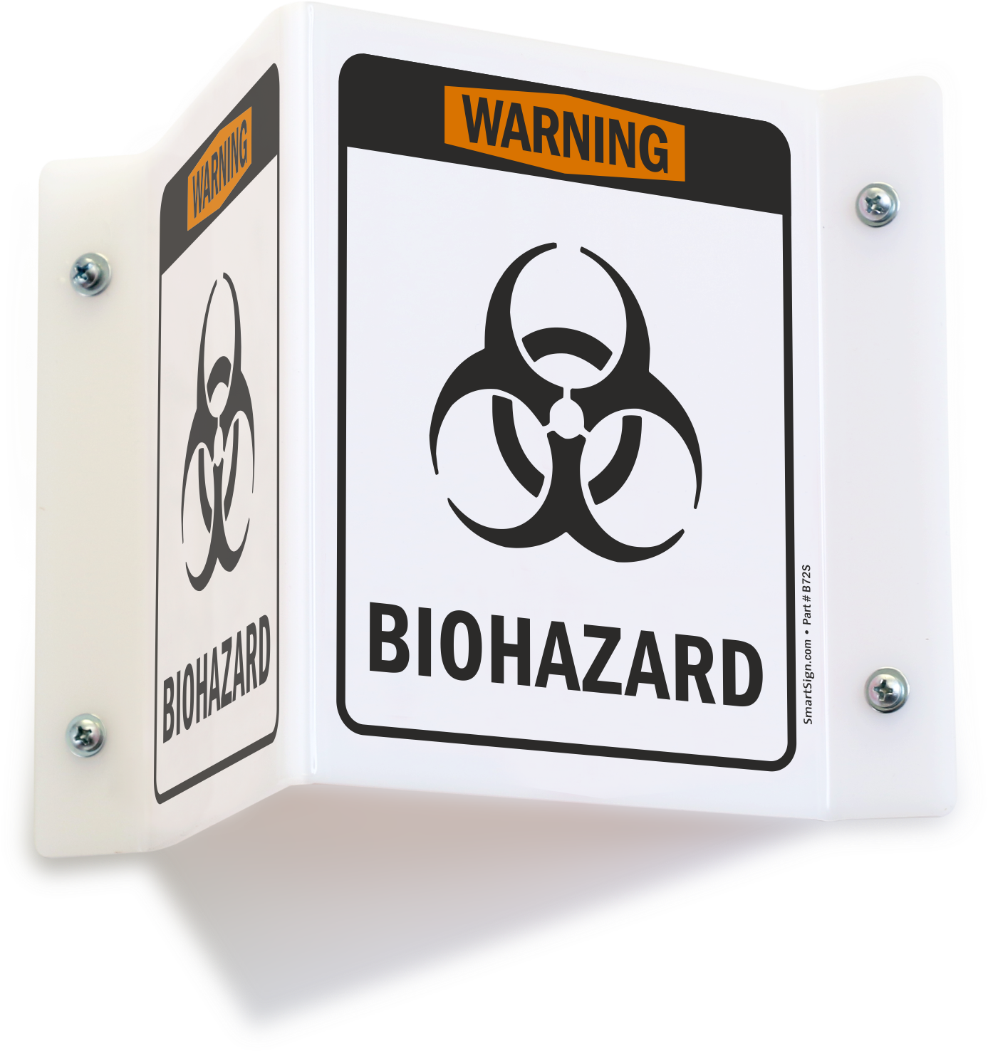 Biohazard Warning Sign3 D View