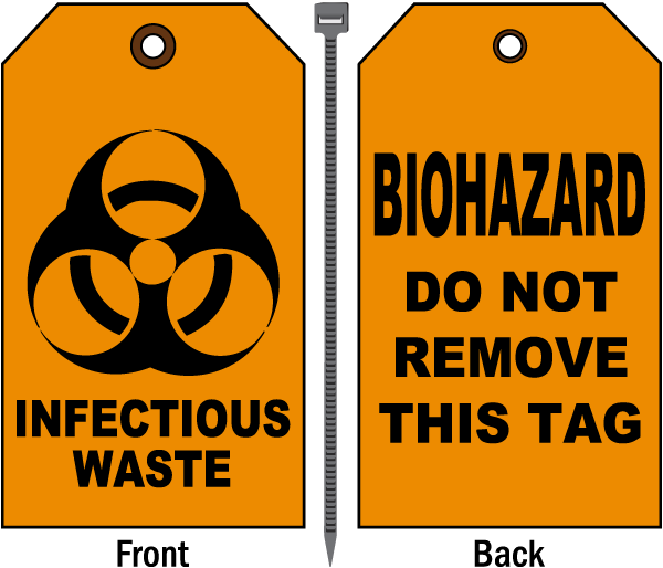 Biohazard Warning Tag Image