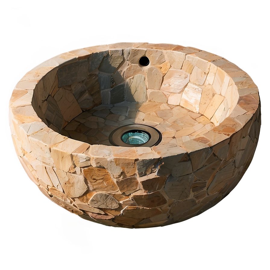 Biophilic Design Natural Stone Tub Png Knh68