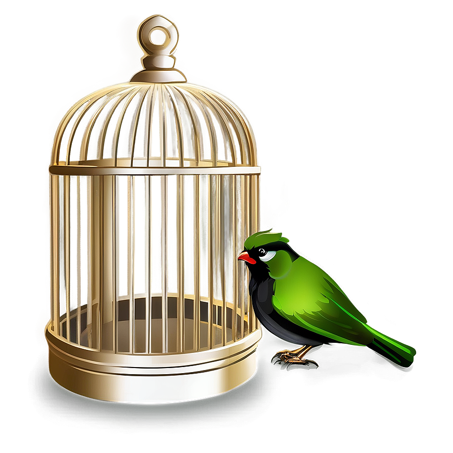 Bird Cage Design Png 06122024