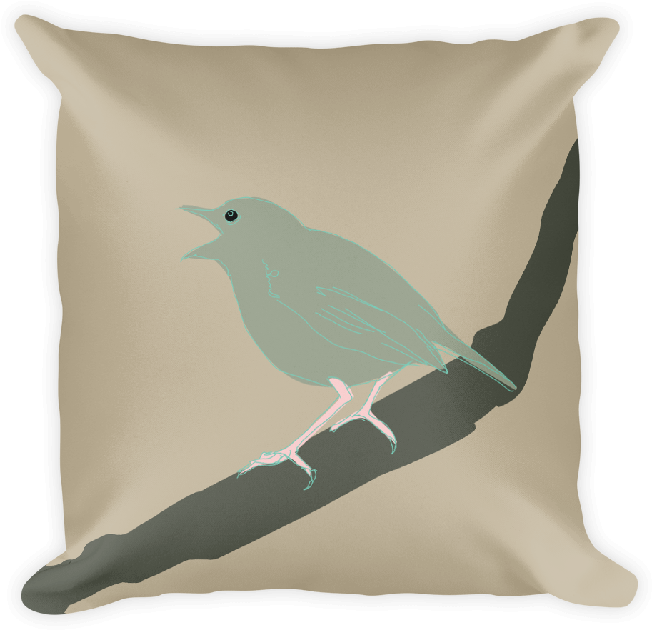 Bird Design Cushion Cover