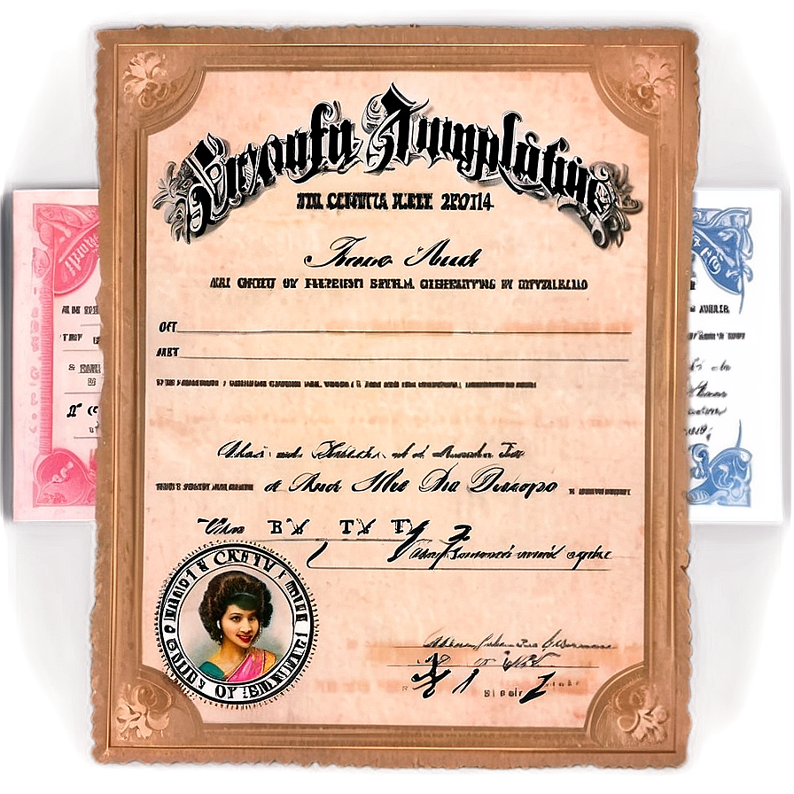 Birth Certificate Document Png 62
