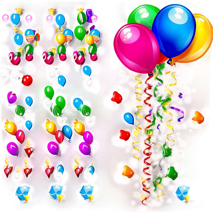 Birthday Balloon Background Png Dai