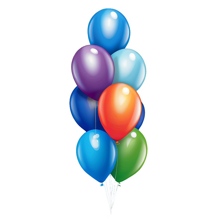 Birthday Balloon Cluster Png Bri