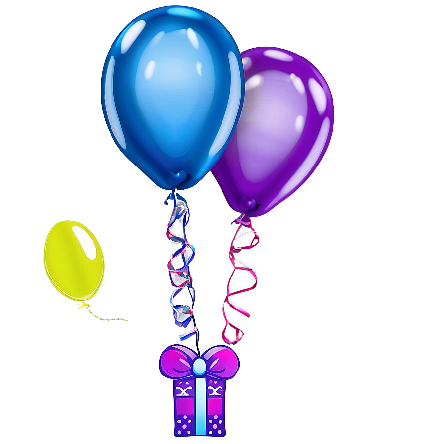 Birthday Balloon Decoration Png Qxe