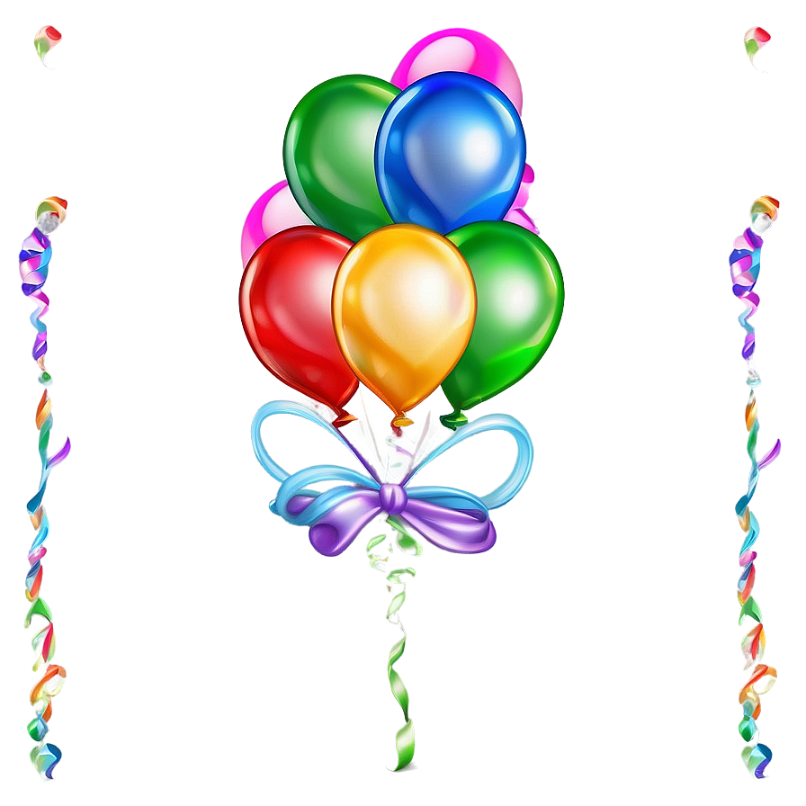 Birthday Balloon Invitation Png Sfl