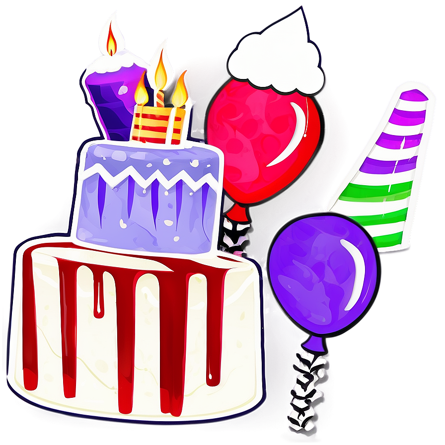 Birthday Cake For Teens Png Rem