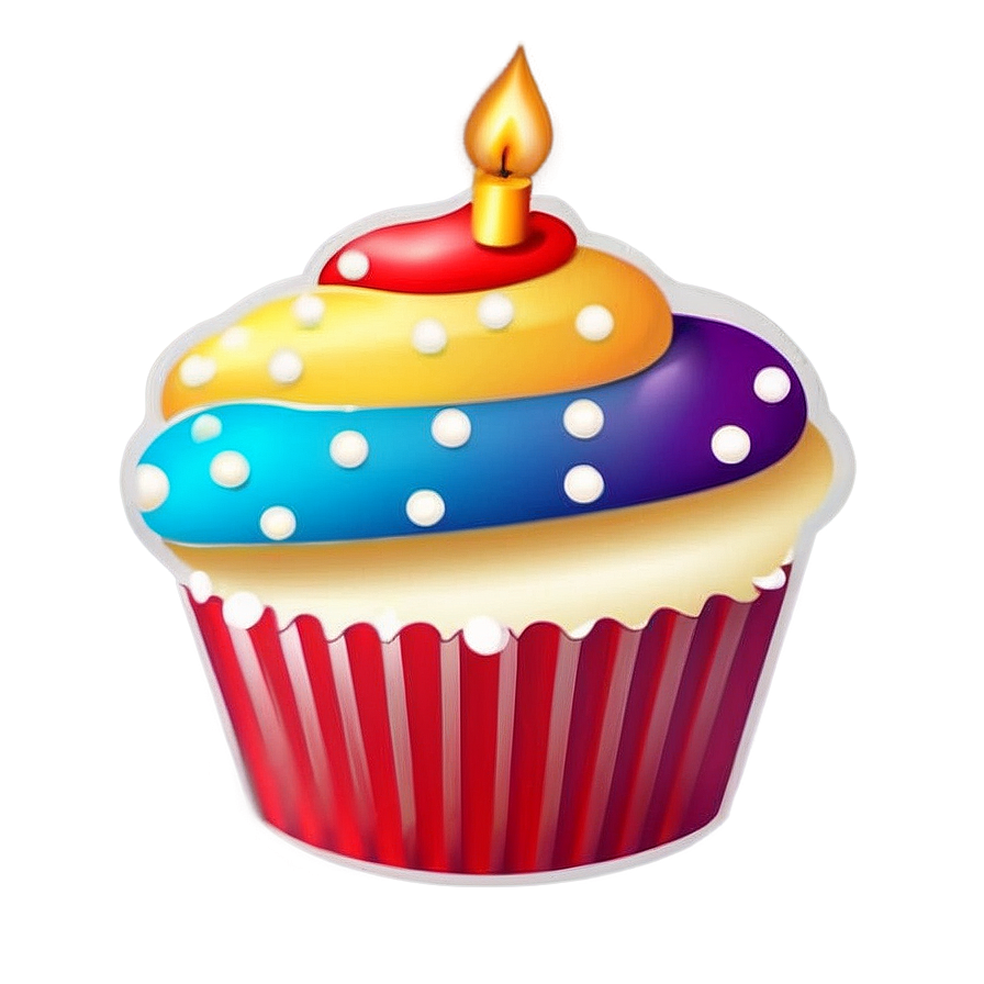 Birthday Cupcake Emoji Png Qdh8