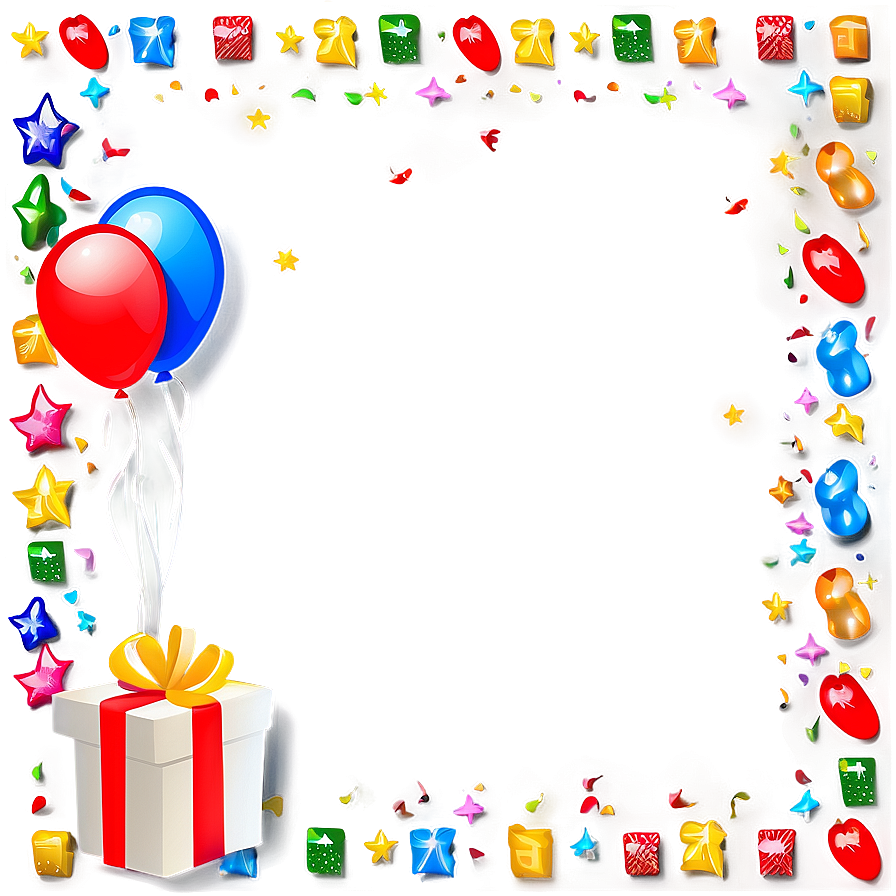 Birthday Cute Frame Png 06262024