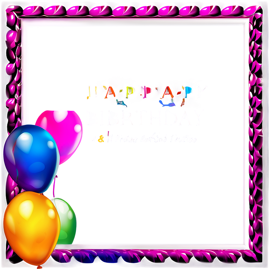 Birthday Frame Png Bji95