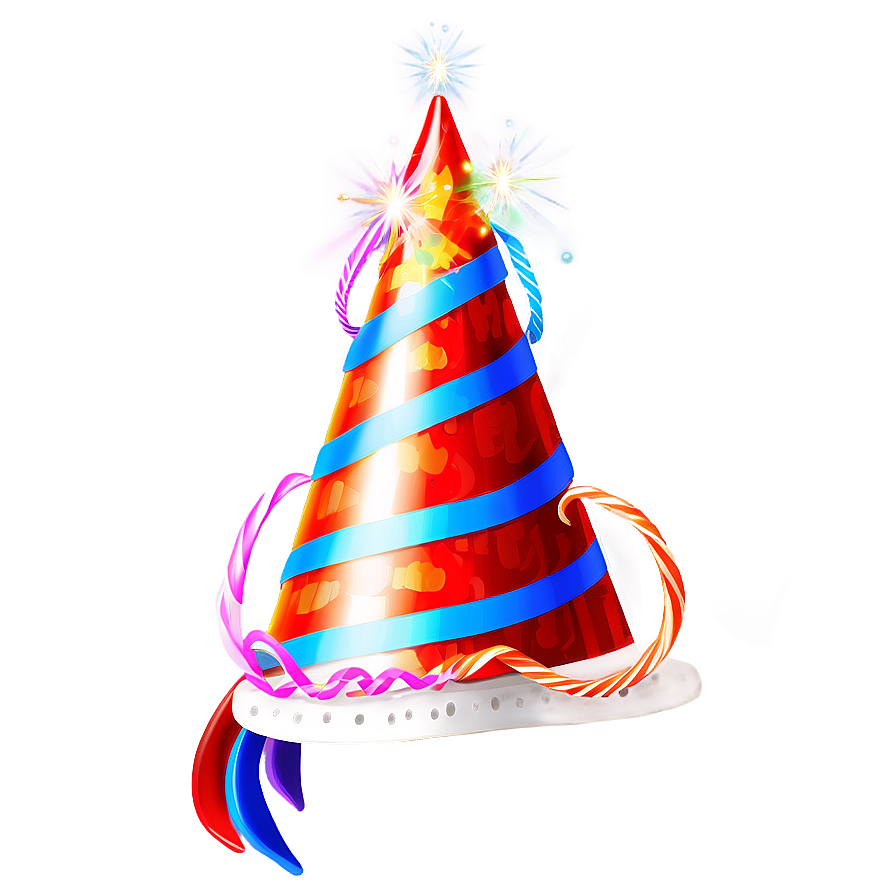 Birthday Hat With Streamers Png 40