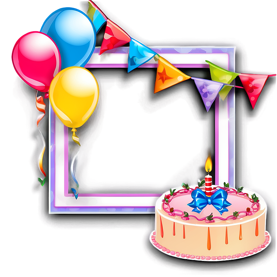 Birthday Photo Frame Png Pqp44