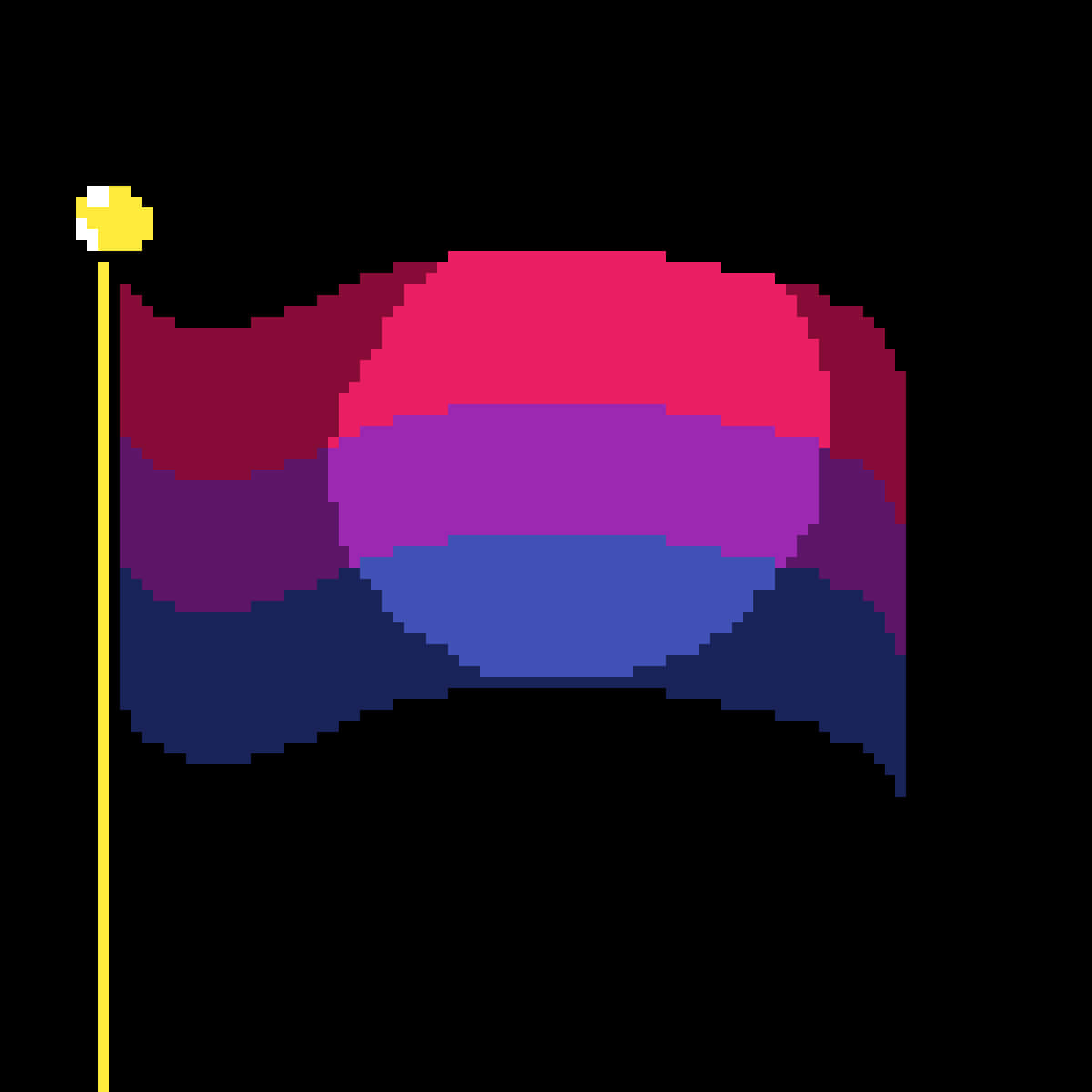 Bisexual_ Pride_ Flag_ Pixel_ Art