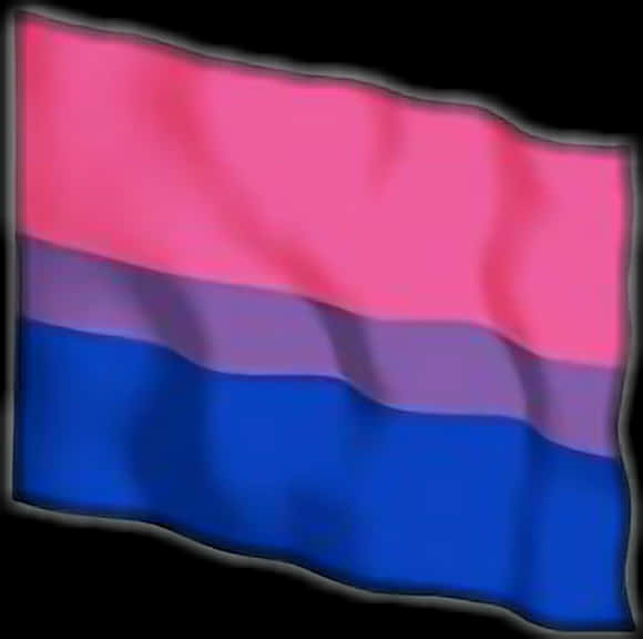 Bisexual Pride Flag Waving