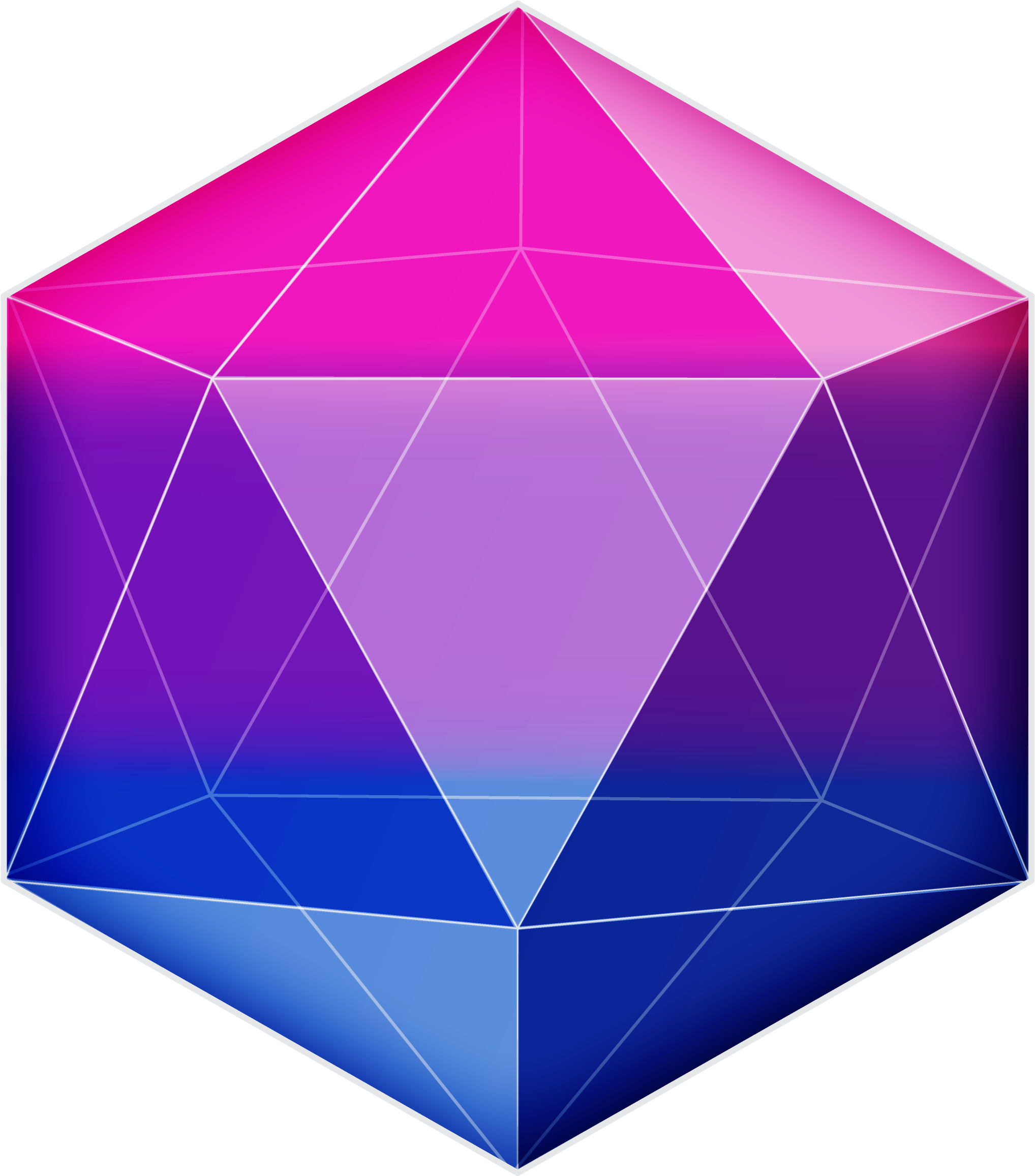 Bisexual Pride Geometric Icon