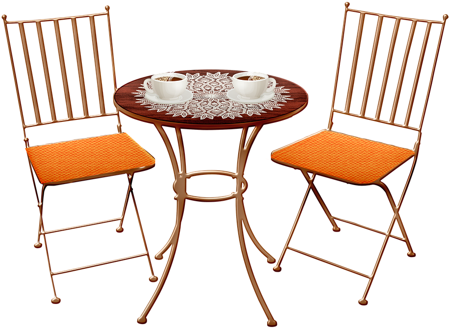 Bistro Tableand Chairs Clipart