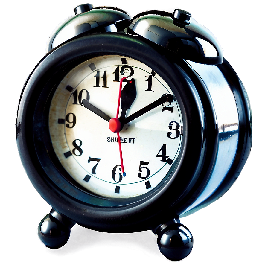 Black Alarm Clock Png 05252024