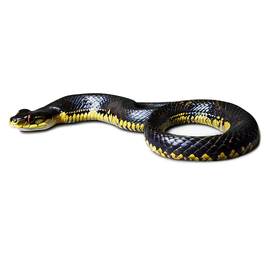 Black Anaconda Snake Png 06132024