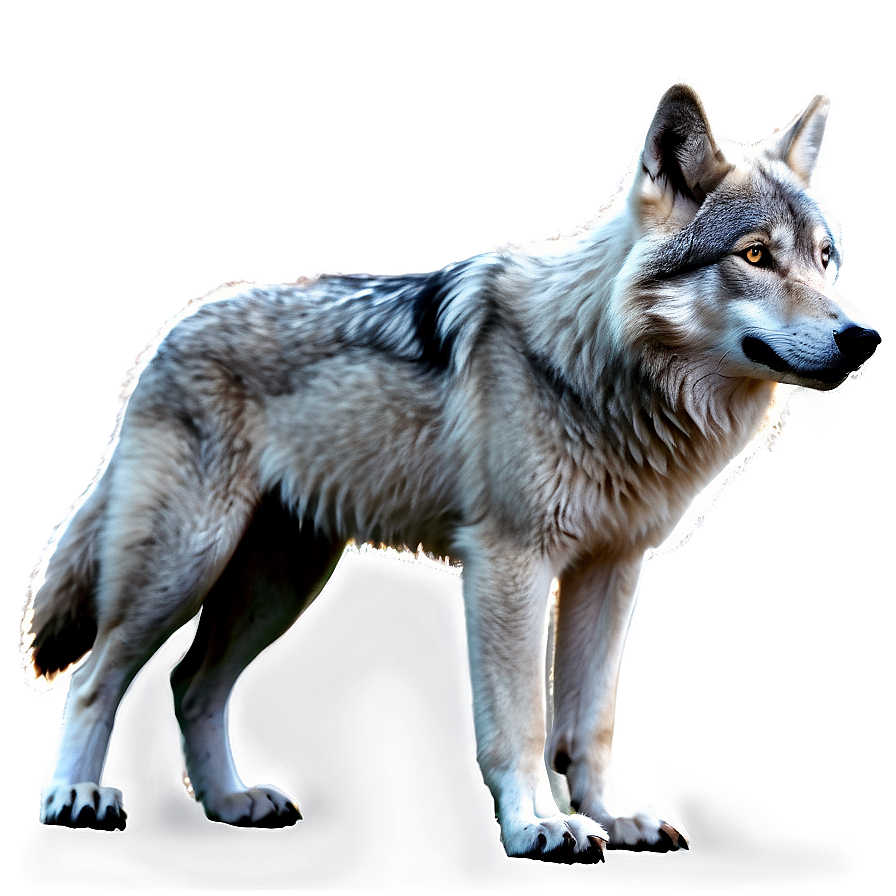 Black And White Alpha Wolf Png Mho