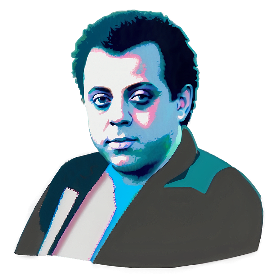 Black And White Billy Joel Png 8