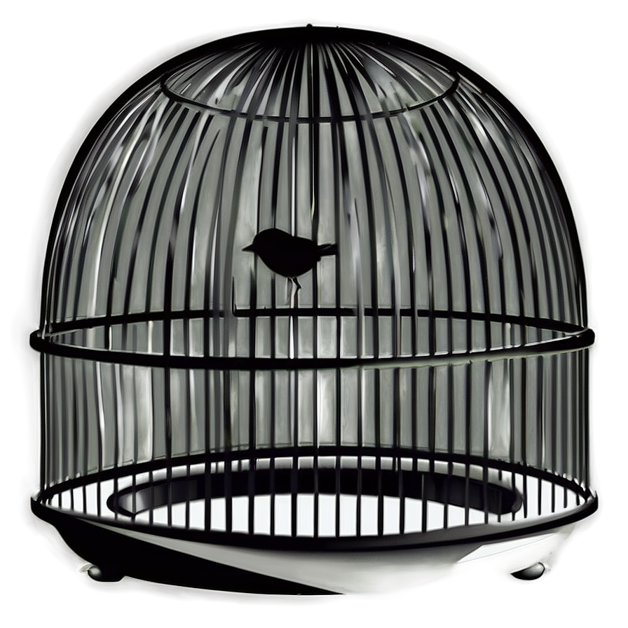 Black And White Bird Cage Png 44