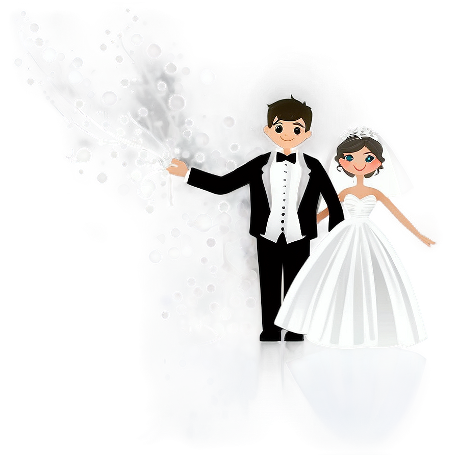 Black And White Bride And Groom Png 36