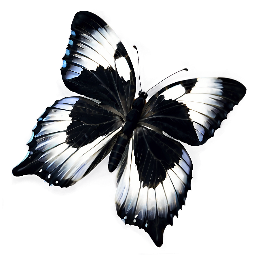 Black And White Butterfly Png Pfc81