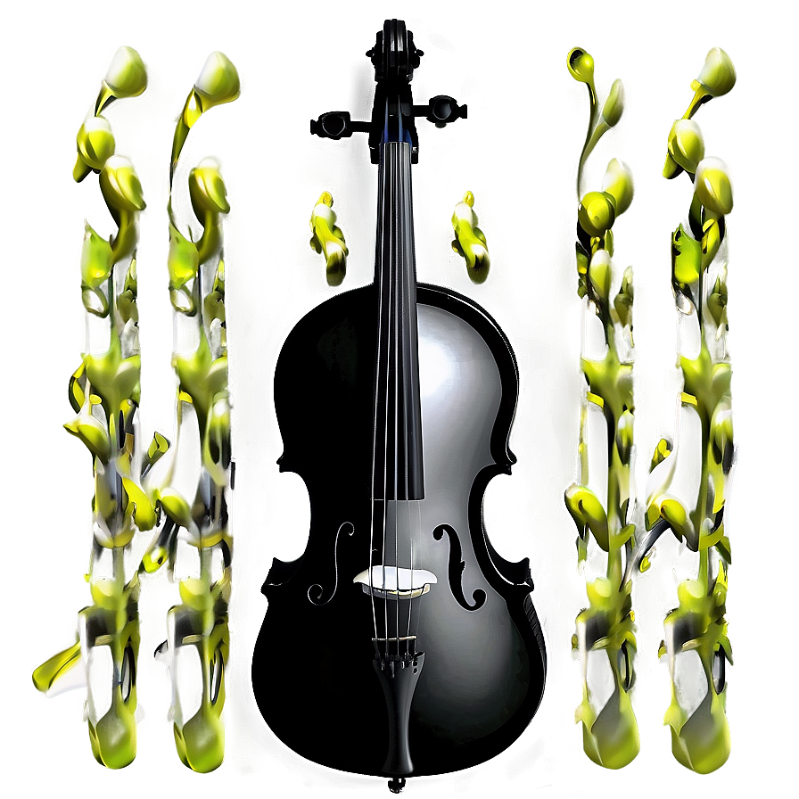 Black And White Cello Png 72