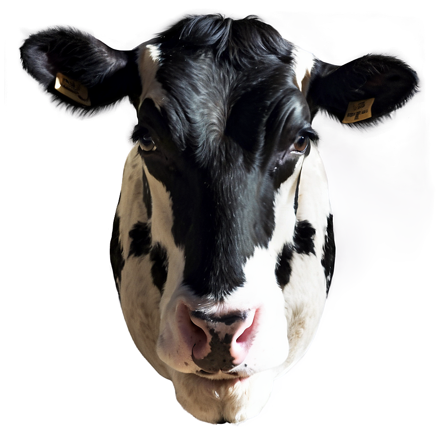 Black And White Cow Face Png 21