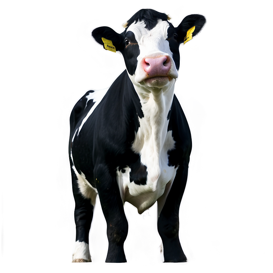 Black And White Cow Png 16