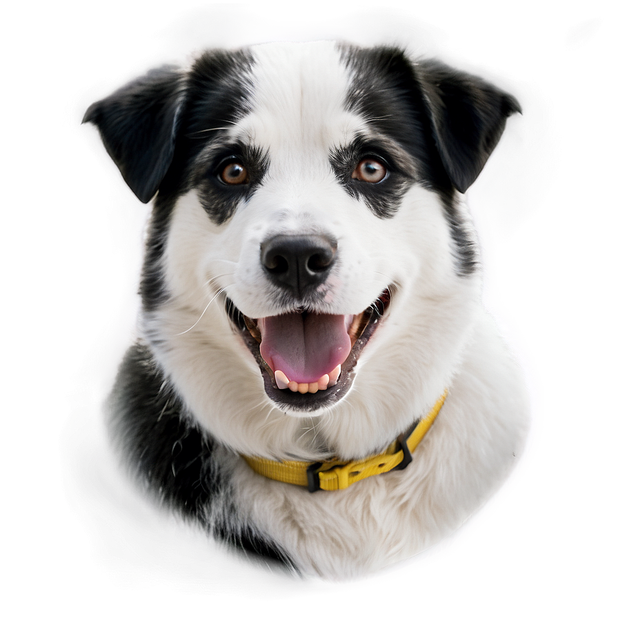 Black And White Dog Face Png 6