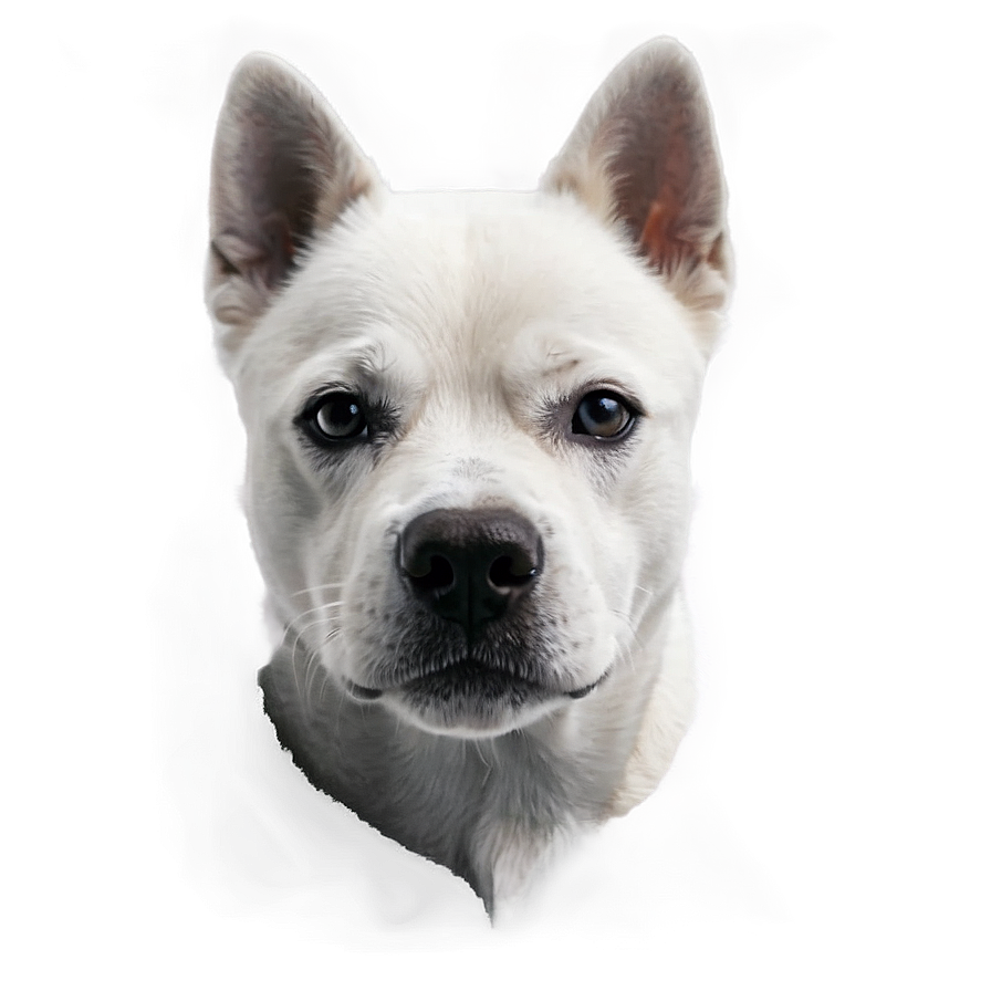 Black And White Dog Face Png Uar