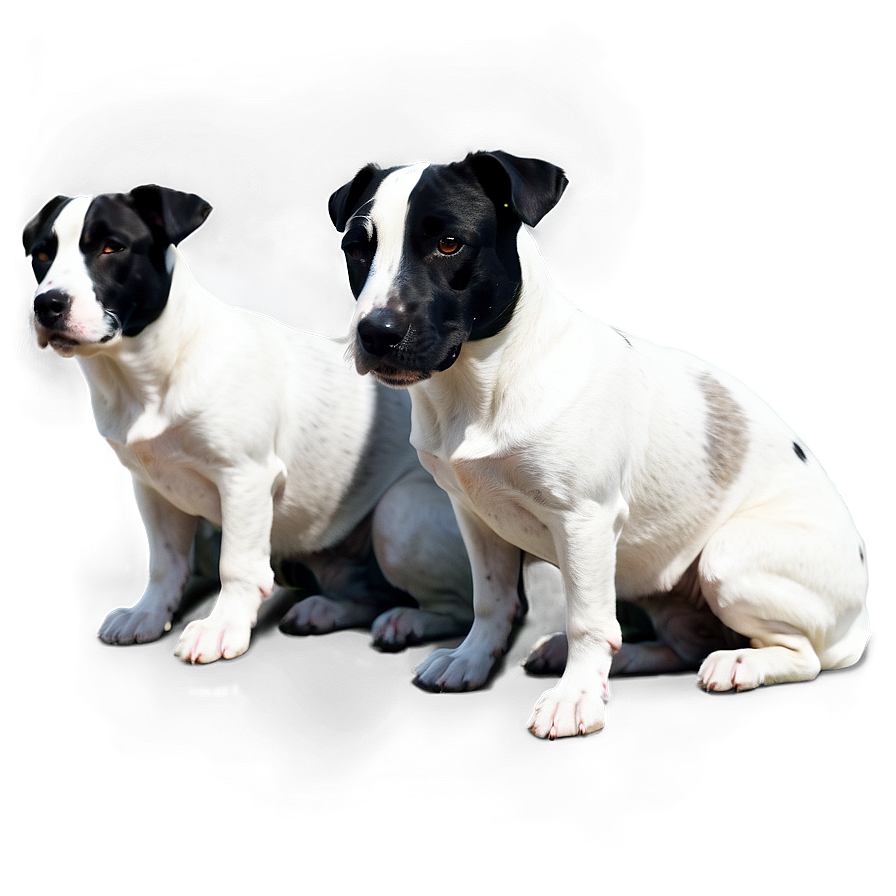 Black And White Dogs Png 3