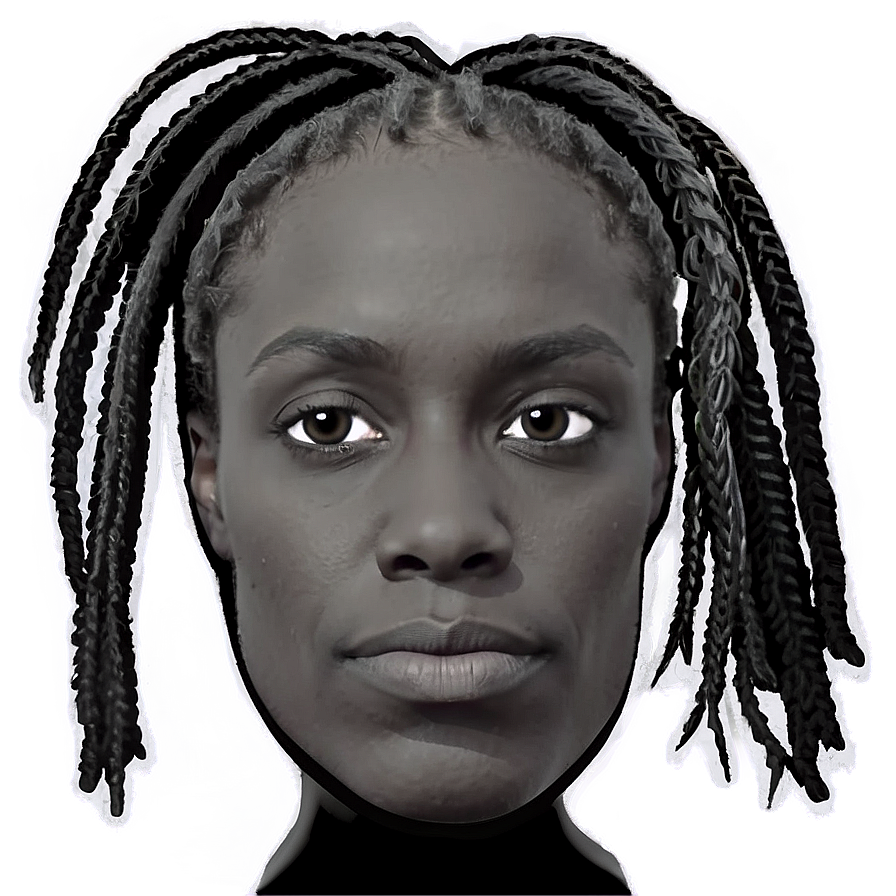 Black And White Dreads Png 78