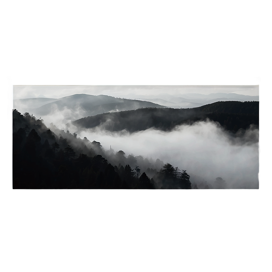 Black And White Fog Overlay Png 06282024