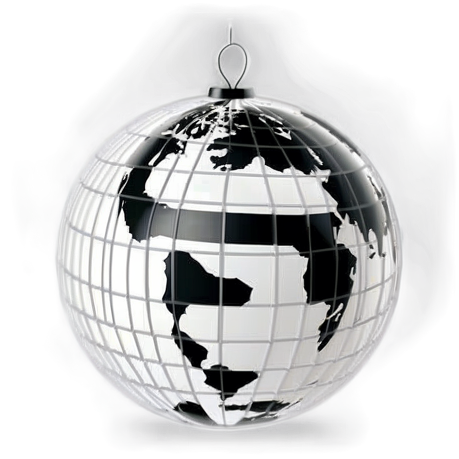 Black And White Globe For Diy Projects Png 15