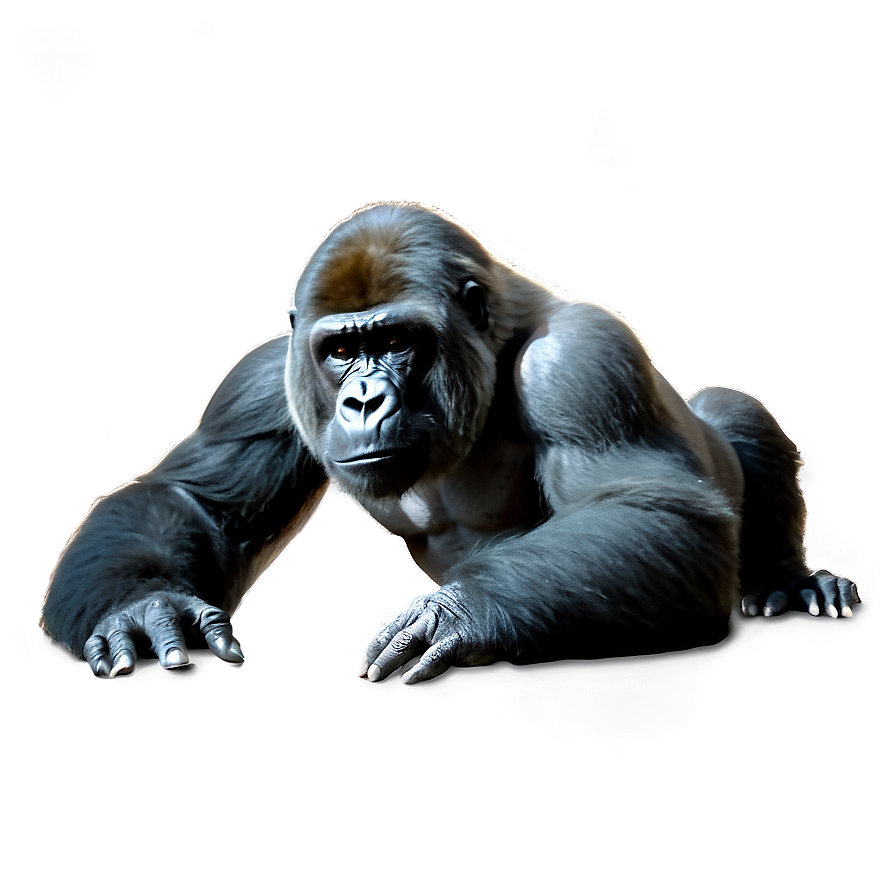 Black And White Gorilla Png 45