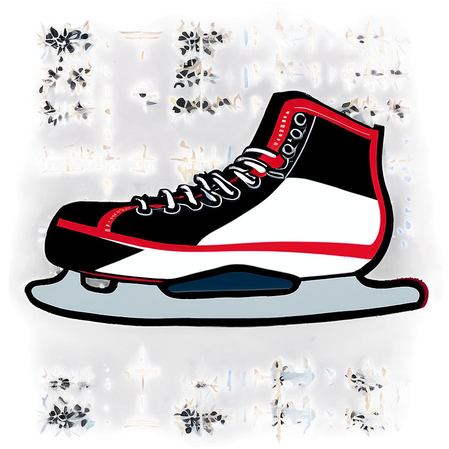 Black And White Ice Skate Png Fvq