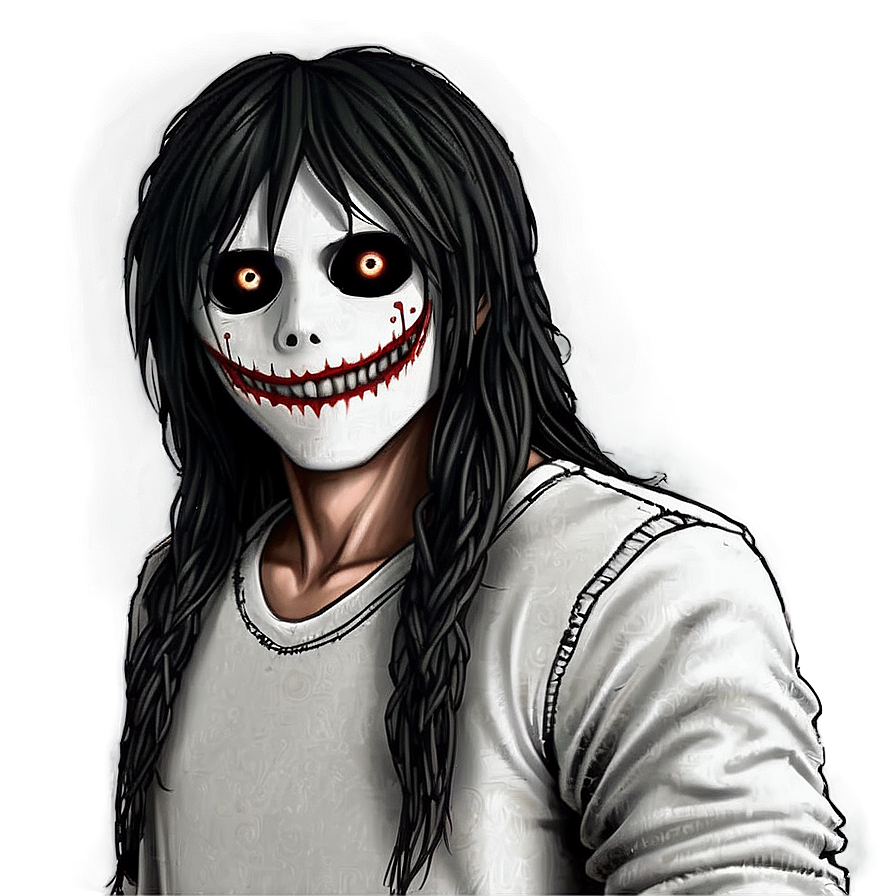 Black And White Jeff The Killer Png 06252024