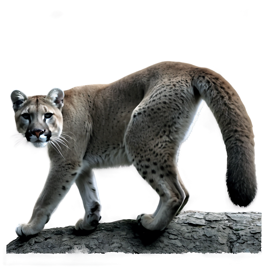 Black And White Mountain Lion Png 29