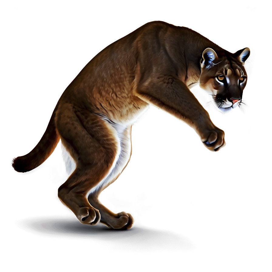 Black And White Mountain Lion Png Wiu