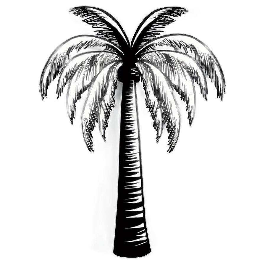 Black And White Palm Tree Emoji Png Tyl