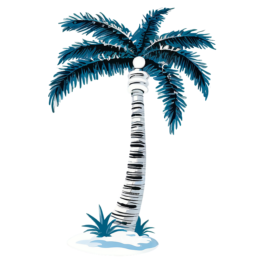 Black And White Palm Trees Png Vxk