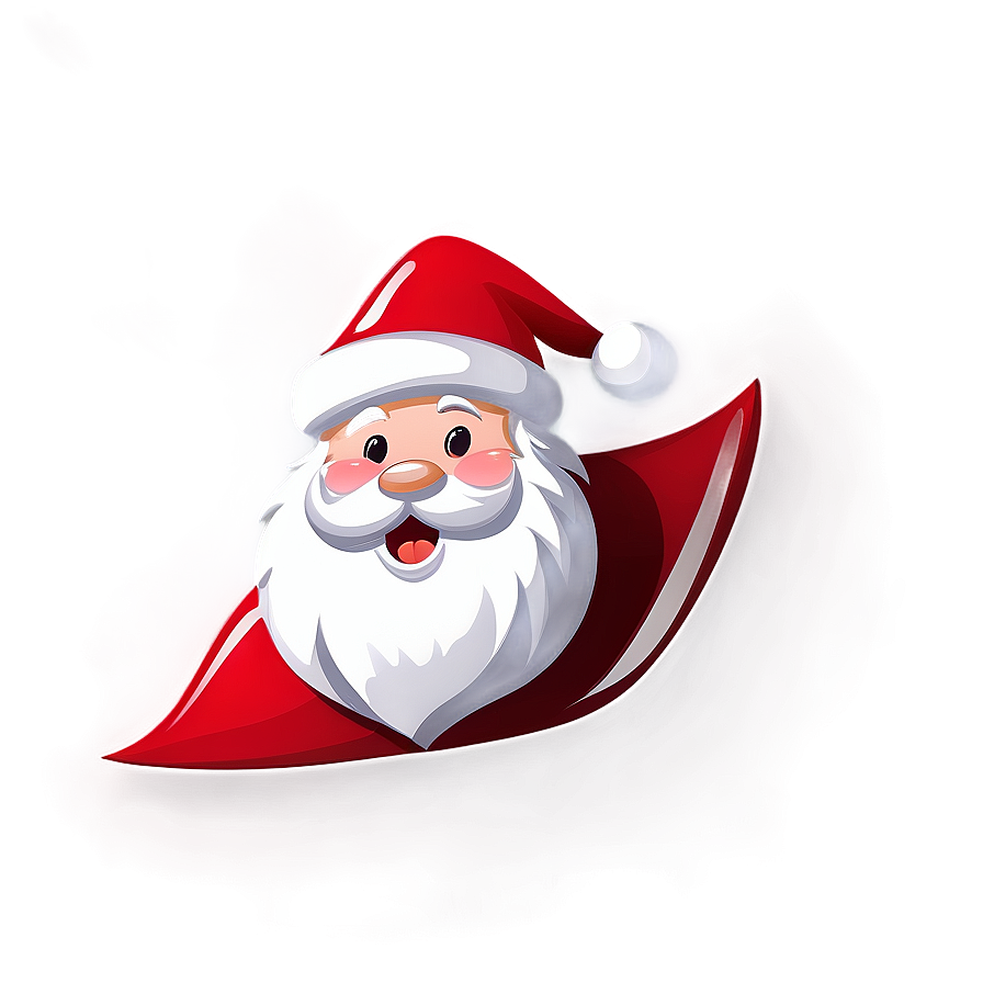 Black And White Santa Clipart Png Voy