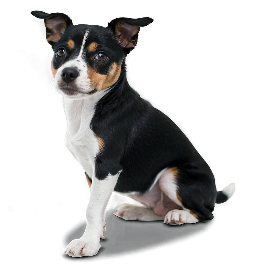 Black And White Small Dog Png 06252024