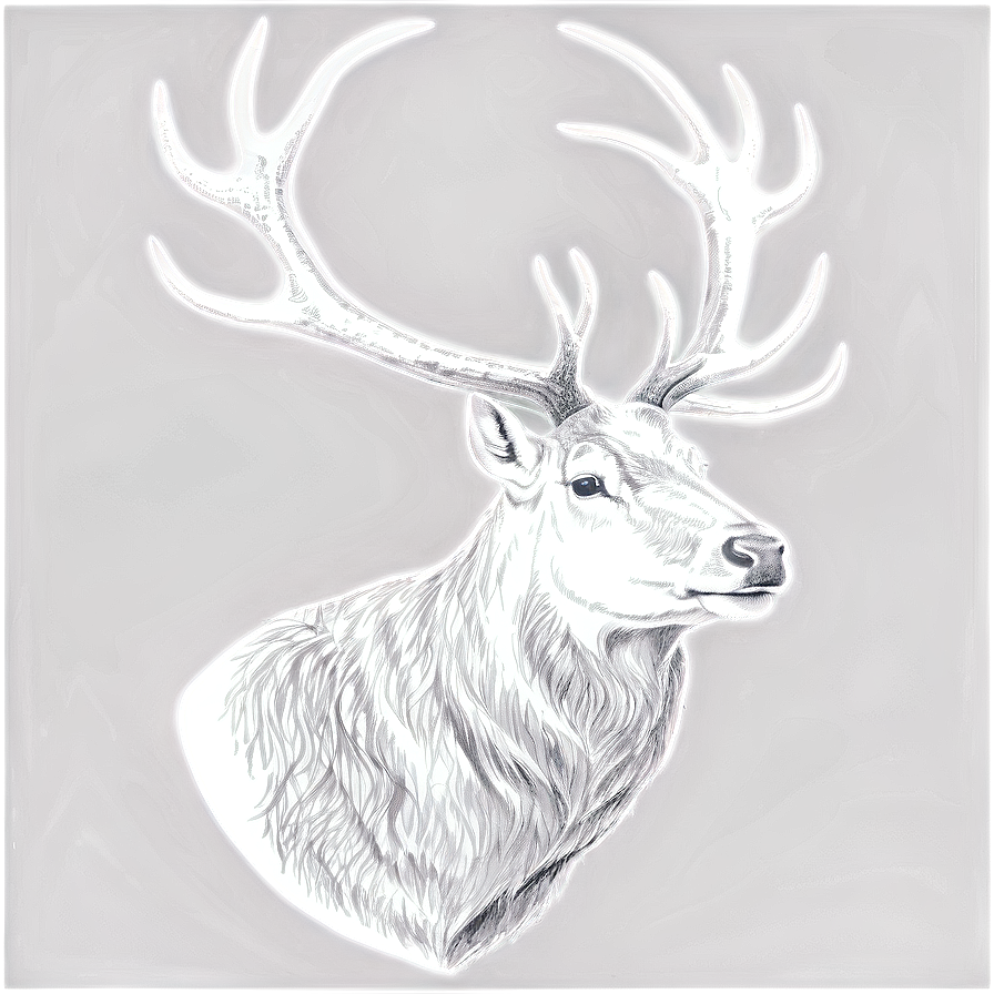 Black And White Stag Png Rkq